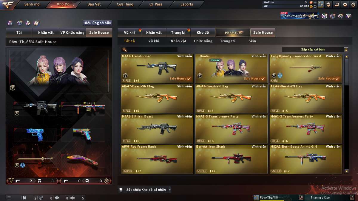 shop acc cf uy tin gia re